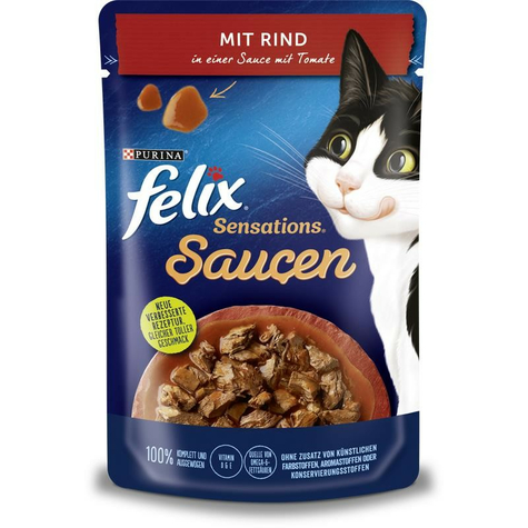 Nestle Cat,Fel Sens.Sauce Beef+Tomato 85gp