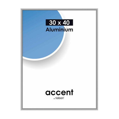Nielsen accent 30x40 aluminium argenté mat 52424