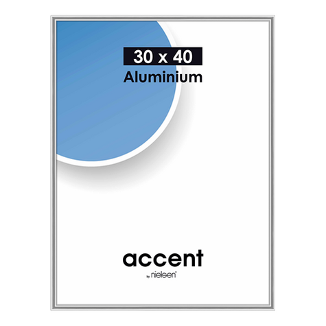 Nielsen Photo Frame 52423 Accent Glossy Silver 30x40 Cm