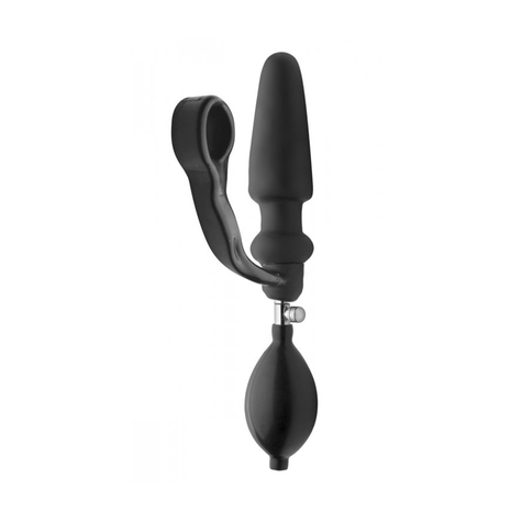 Plug anal : exxpander inflatable plug with cock ring and removable pump