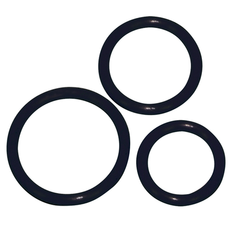 Anneaux cockring : silicone cock ring set 3 pcs
