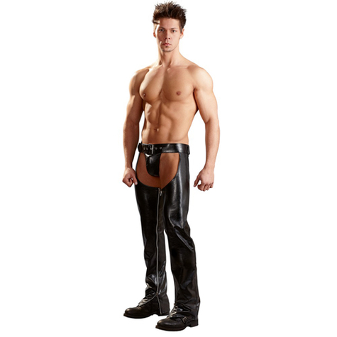 Pantalons homme : chaps artificial leather