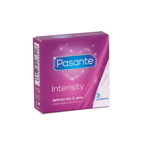 Preservatifs : pasante ribs & dots condoms 3pcs