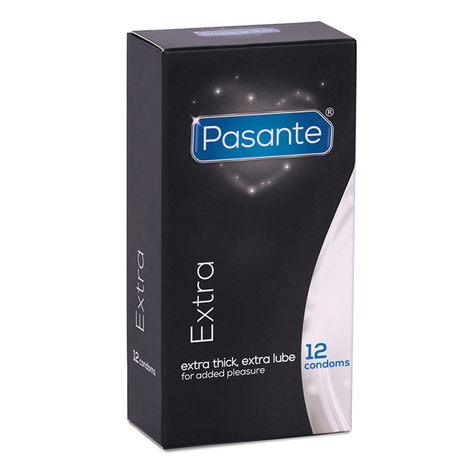 Preservatifs : pasante extra safe condoms 12pcs