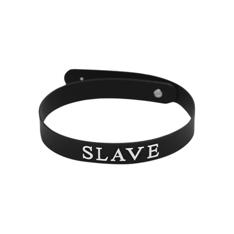 Bondage : silicone collar slave