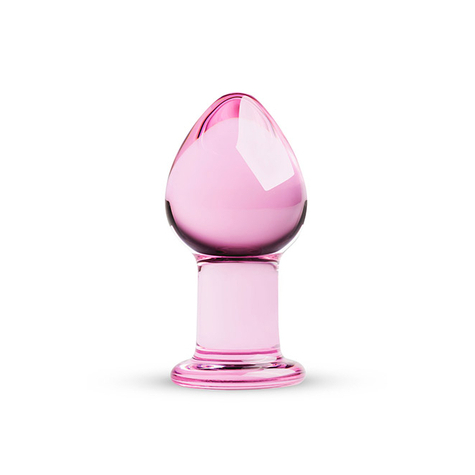 Plug anal : rose glass buttplug