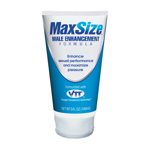 Formule d'erection : maxsize cream 5oz tube