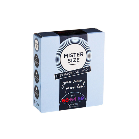 Mister size 53, 57, 60 mm 3 pack tester