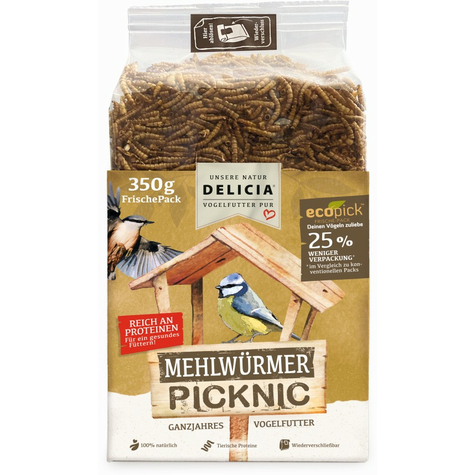 Delicia Mehlwürmer Picknic - Vakuumpacks 0,85kg