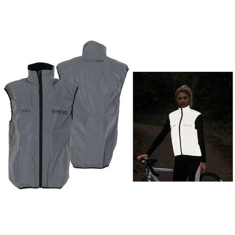 Proviz reflect360 + gilet cycliste femme entiement rlhissant / gris gr. 34          