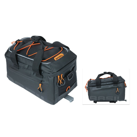Porte-bagages ta. Bhe basil milesmiknoir / orange, 32x20x20,5cm            
