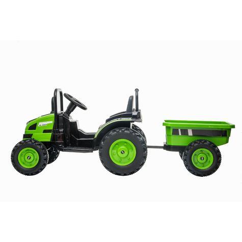Elektro Kinderfahrauto - Elektro Traktor 388 - 12v7a Akku 2 Motoren 35w Mit 2 4ghz Fernsteuerung Und Anhänger