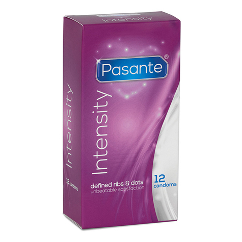 Condooms Stimulant Avec Nervures: Pasante Intensity Condooms 12 Pakjes
