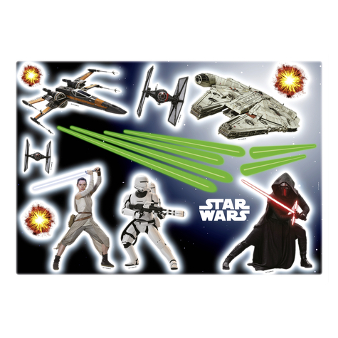 Autocollant mural - star wars - taille 50 x 70 cm