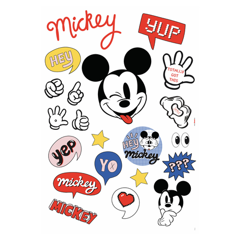 Muur Tattoo - Is A Mickey Thing - Afmeting 50 X 70 Cm