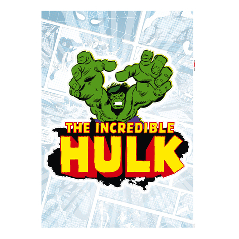 Autocollant mural - hulk comic classic - taille 50 x 70 cm