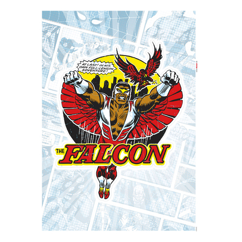 Autocollant mural - falcon comic classic - taille 50 x 70 cm