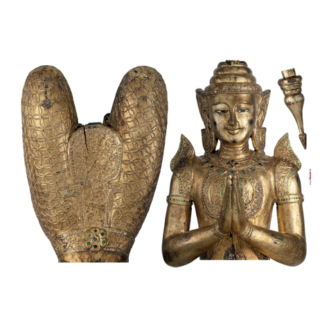 Muur Tattoo - Boeddha - Afmeting 100 X 70 Cm