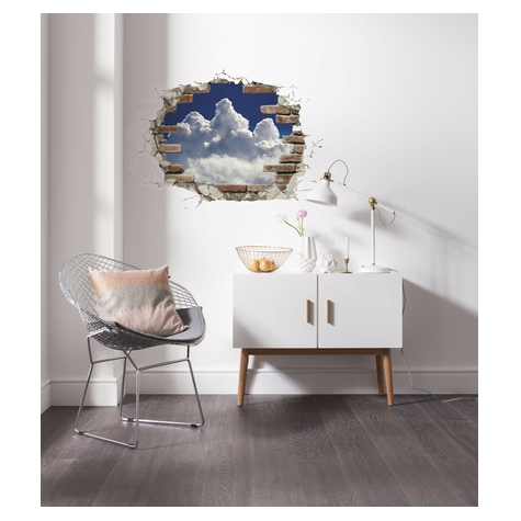 Autocollant mural - break out clouds - taille 100 x 70 cm