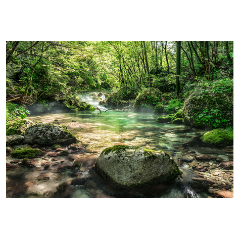 Fotobehang - Riverbed - Afmeting 368 X 254 Cm