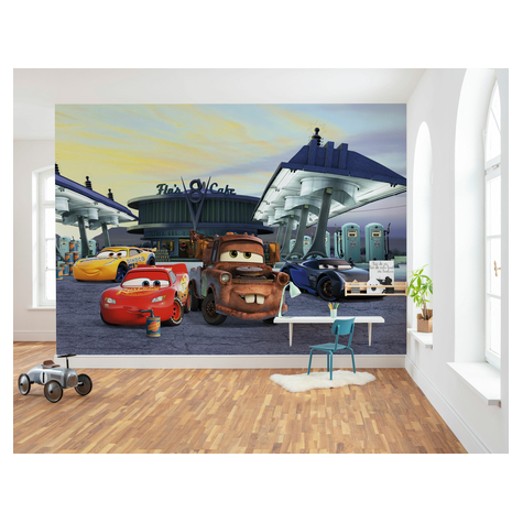 Papier peint photo - cars3 station - taille 368 x 254 cm