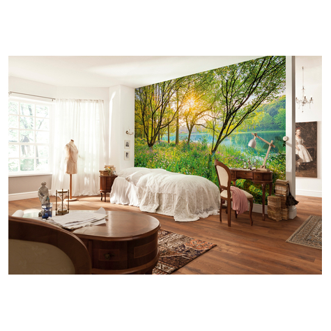Papier peint photo - spring lake - taille 368 x 254 cm