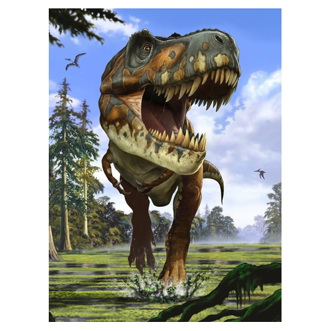 Papier peint photo - tyrannosaurus rex - taille 184 x 248 cm