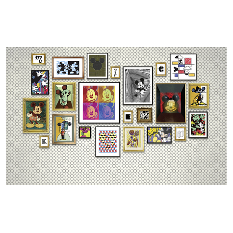 Fleece Fotobehang - Mickey Art Collection - Afmeting 400 X 250 Cm