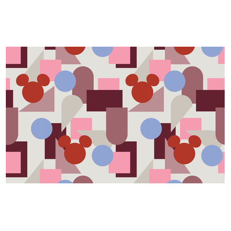 Fleece Fotobehang - Kleurrijke Mickey - Afmeting 400 X 250 Cm