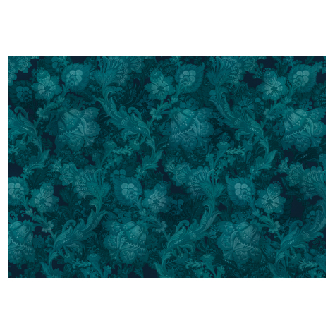 Fleece Fotobehang - Fleurs De Nuit - Formaat 400 X 280 Cm