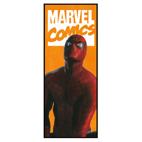 Fleece Fotobehang - Spider-Man Comic - Afmeting 100 X 250 Cm