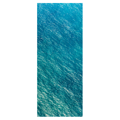 Fleece Fotobehang - Blauwdrukpaneel - Afmeting 100 X 250 Cm