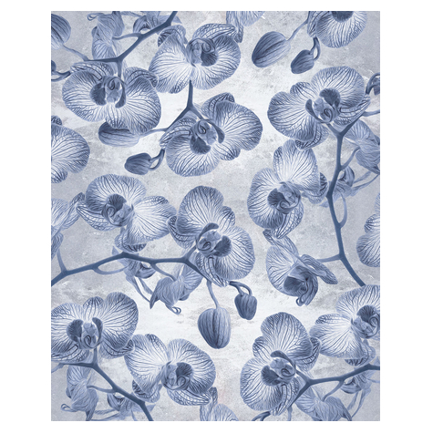 Fleece Fotobehang - Orchidée - Formaat 200 X 250 Cm