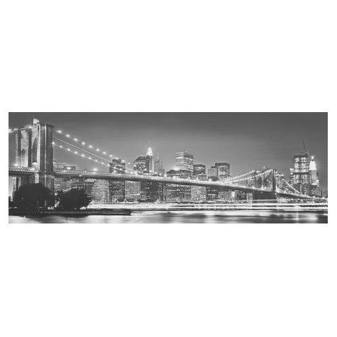 Papier peint photo - pont de brooklyn - dimensions 400 x 140 cm