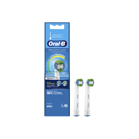 Oral-b precision clean brossettes de rechange, pack de 2 cleanmaximizer 317029