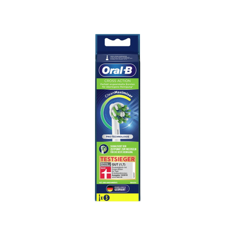 Oral-B Opzetborstel Crossaction Cleanmaximizer 3s Eb50-3
