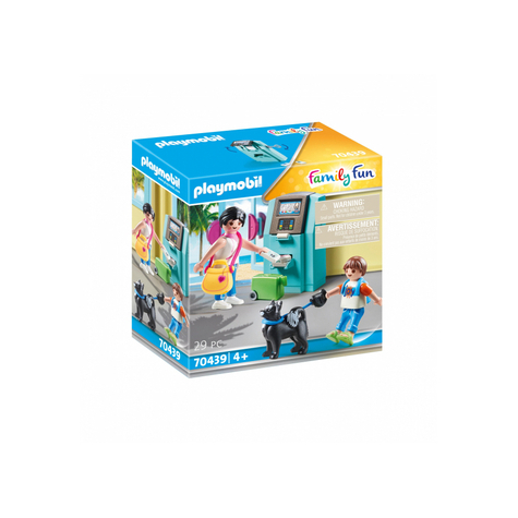 Playmobil family fun - vacancier avec distributeur de billets (70439)