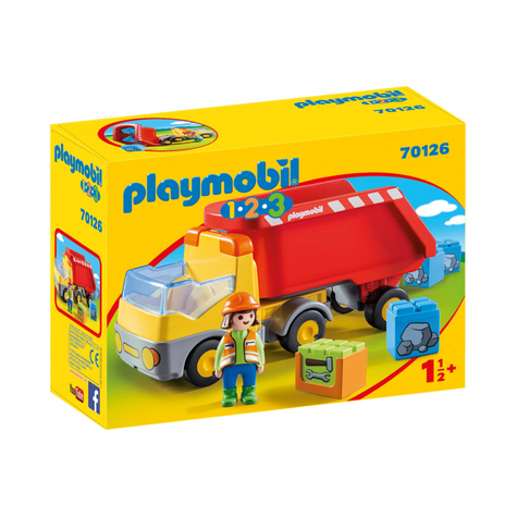 Playmobil 1.2.3 - camion à benne basculante (70126)