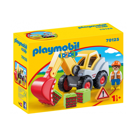 Playmobil 1.2.3 - excavateur à godets (70125)