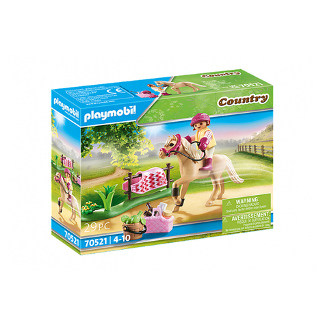 Playmobil country - poney de collection poney de selle allemand (70521)