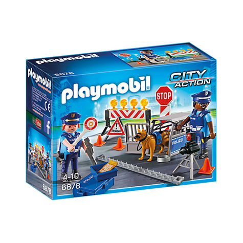 Playmobil city action - barrage de police (6878)