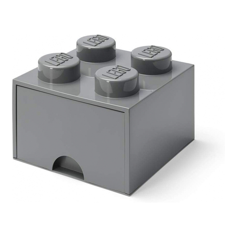 Lego Opbergblokje Lade 4 Donker Grijs (40051754)