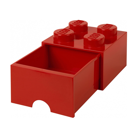 Lego storage brick tiroir 4 rot (40051730)