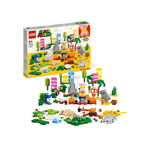 Lego super mario - boîte créative kit de conception de niveau (71418)