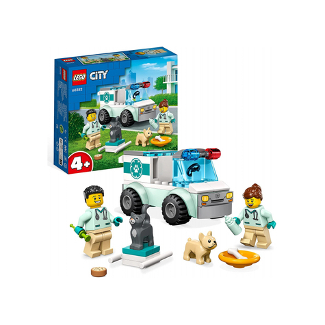 Lego city - véhicule de secours aux animaux (60382)