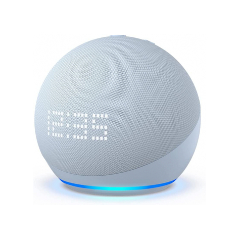 Amazon Echo Dot (5e Gen.) Met Klok - Grijs Blauw - B09b8rvkgw