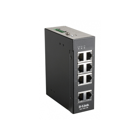 D-Link Industriële Fast Ethernet Unmanaged Switch Dis-100e-8w