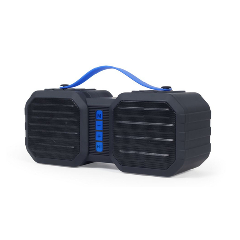 Gembird Draagbare Bluetooth-Luidspreker, Zwart/Blauw - Spk-Bt-19