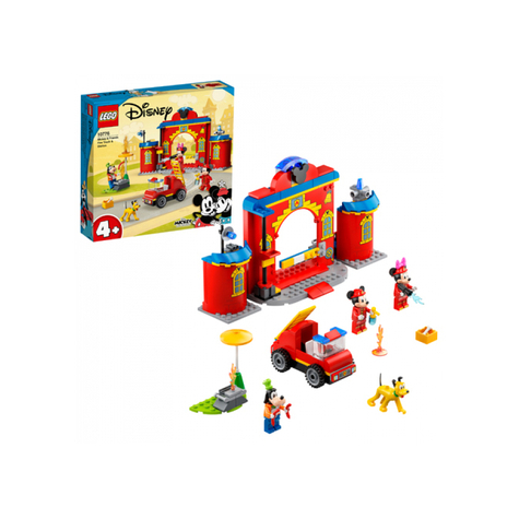 Lego disney - caserne de pompiers de mickey et camion de pompiers (10776)