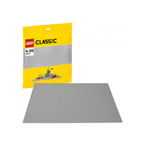 Lego classic - plaque de construction grise 48x48 (10701)
